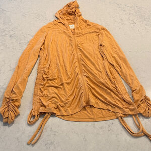 Evy's Tree Orange Hooded Zip Up Jacket Natalie XL